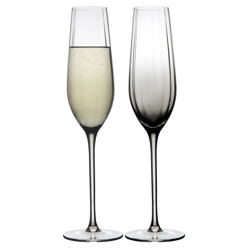 Набор бокалов для шампанского gemma agate, 225 мл, 2 шт. Liberty Jones DMH-HM-GAT-CHGLS-225-2 - фото 1