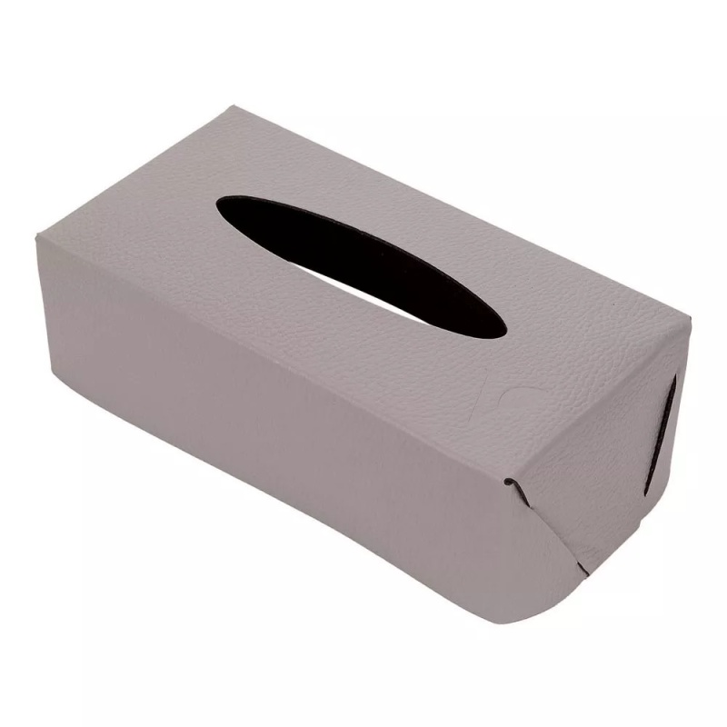 Салфетница из кожи 23 х 12 х 7 см Vero тёпло серая