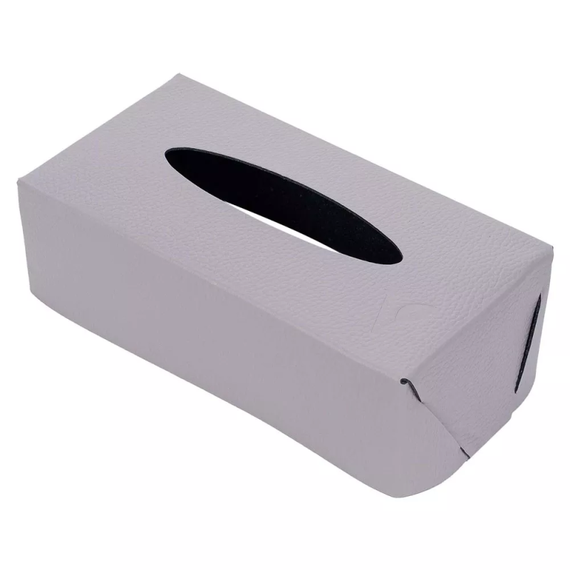 Салфетница из кожи 23 х 12 х 7 см Vero серая