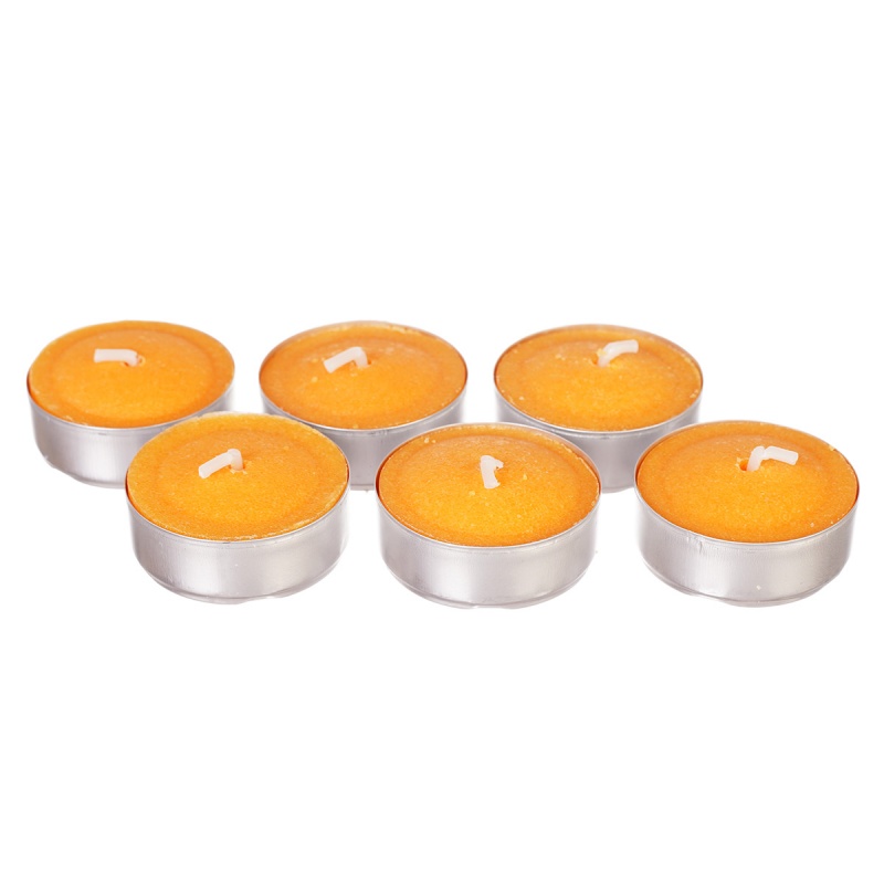 Набор плавающих свечей 17 х 4 см Adpal Апельсин 6 шт набор свечей enosens завтрак и тифани 3 шт