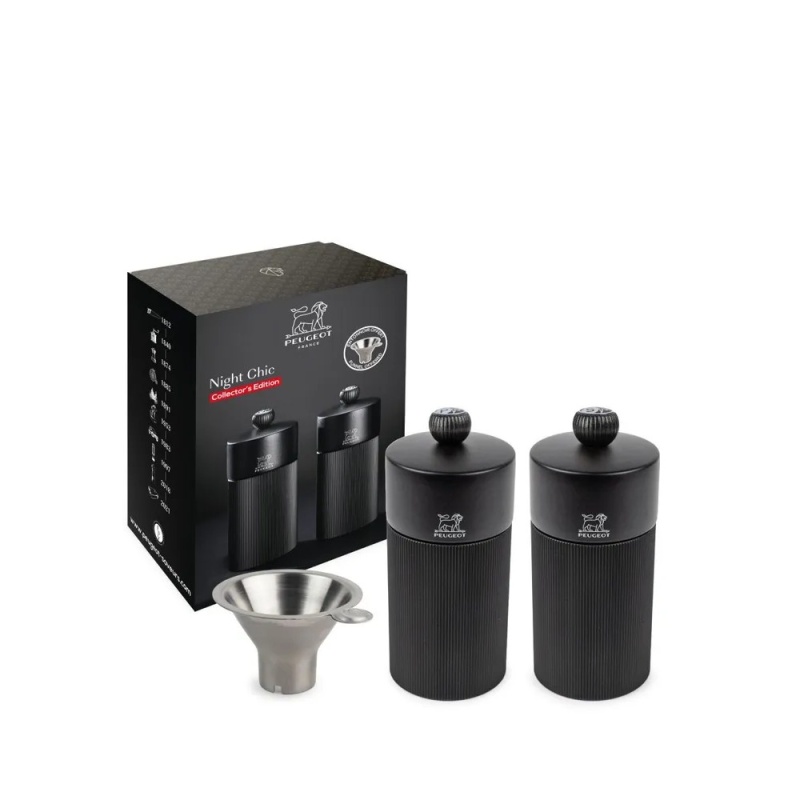 Набор мельниц для соли и перца Peugeot Line Night Chiс