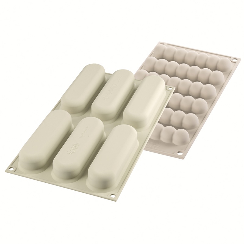 Набор силиконовых форм для приготовления эклеров Silikomart Pop Eclair 2 шт набор поглотителей запаха для холодильника доляна 3 шт d 5 см