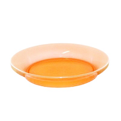Тарелка декоративная 25 см Nina Glass Монтана оранжевый Nina Glass CKH-4840161835
