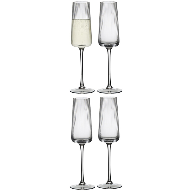 Набор бокалов для шампанского celebrate, 240 мл, 4 шт. Liberty Jones DMH-HM-LJ-FS-CHGLS240-4 - фото 1