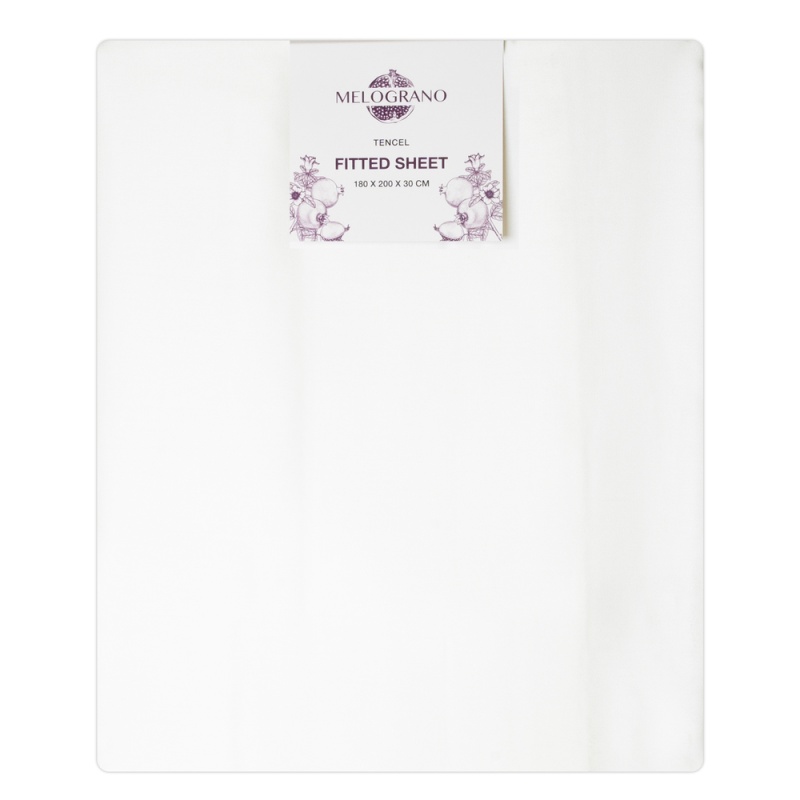 Простыня натяжная 180 х 200 х 30 см Melograno Bianco 4890₽