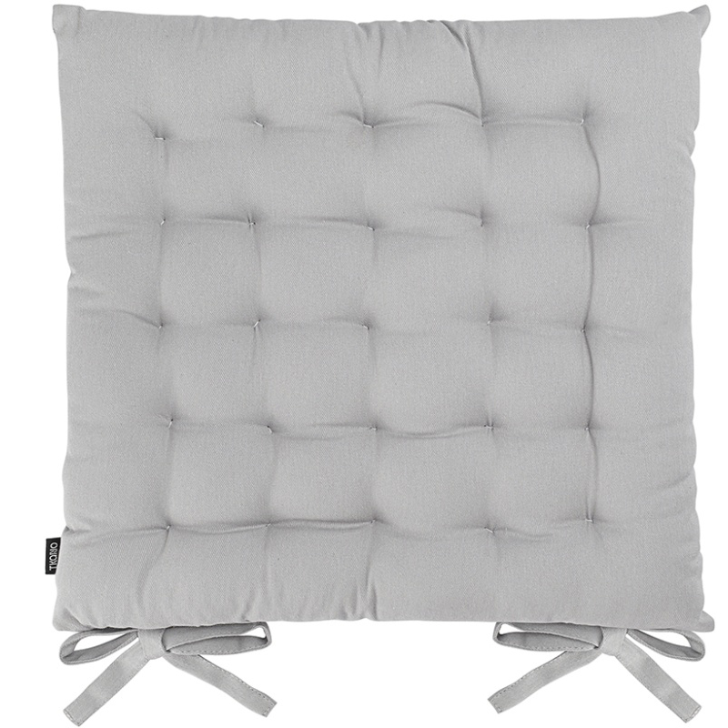 Сидушка из хлопка 40 х 40 см Tkano Essential серая 1690₽