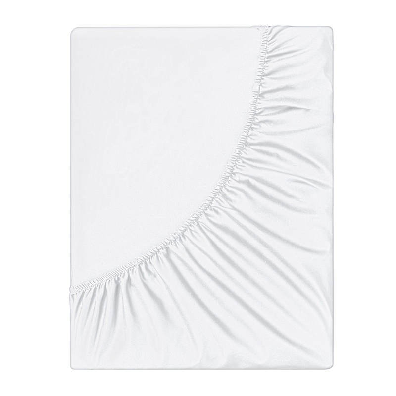 Простыня на резинке 180х200х25 см Soft Silver альпийский снег 7690₽