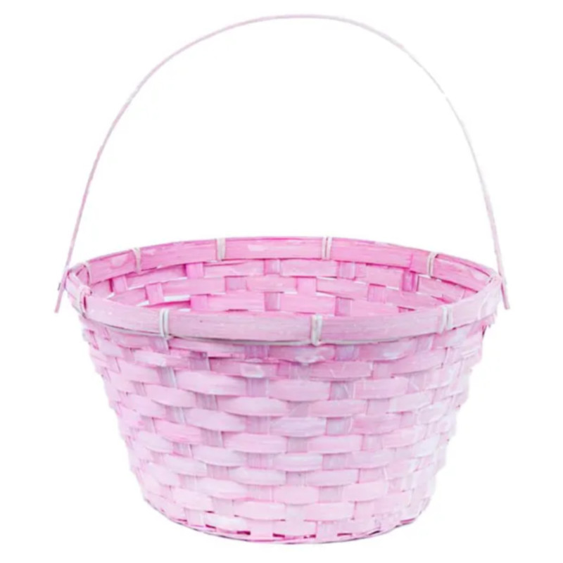 Корзина плетеная 28 х 15 х 31,5 см Азалия розовая