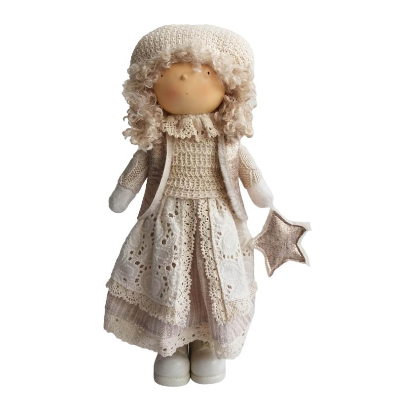 

Сувенир 38 см Азалия Девочка шампань