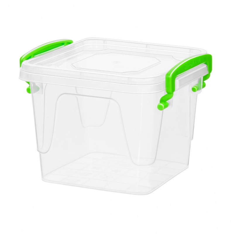 Контейнер квадратный 1,8 л Эльфпласт Fresh Box контейнер пластиковый fresh для хранения зелени 500 мл