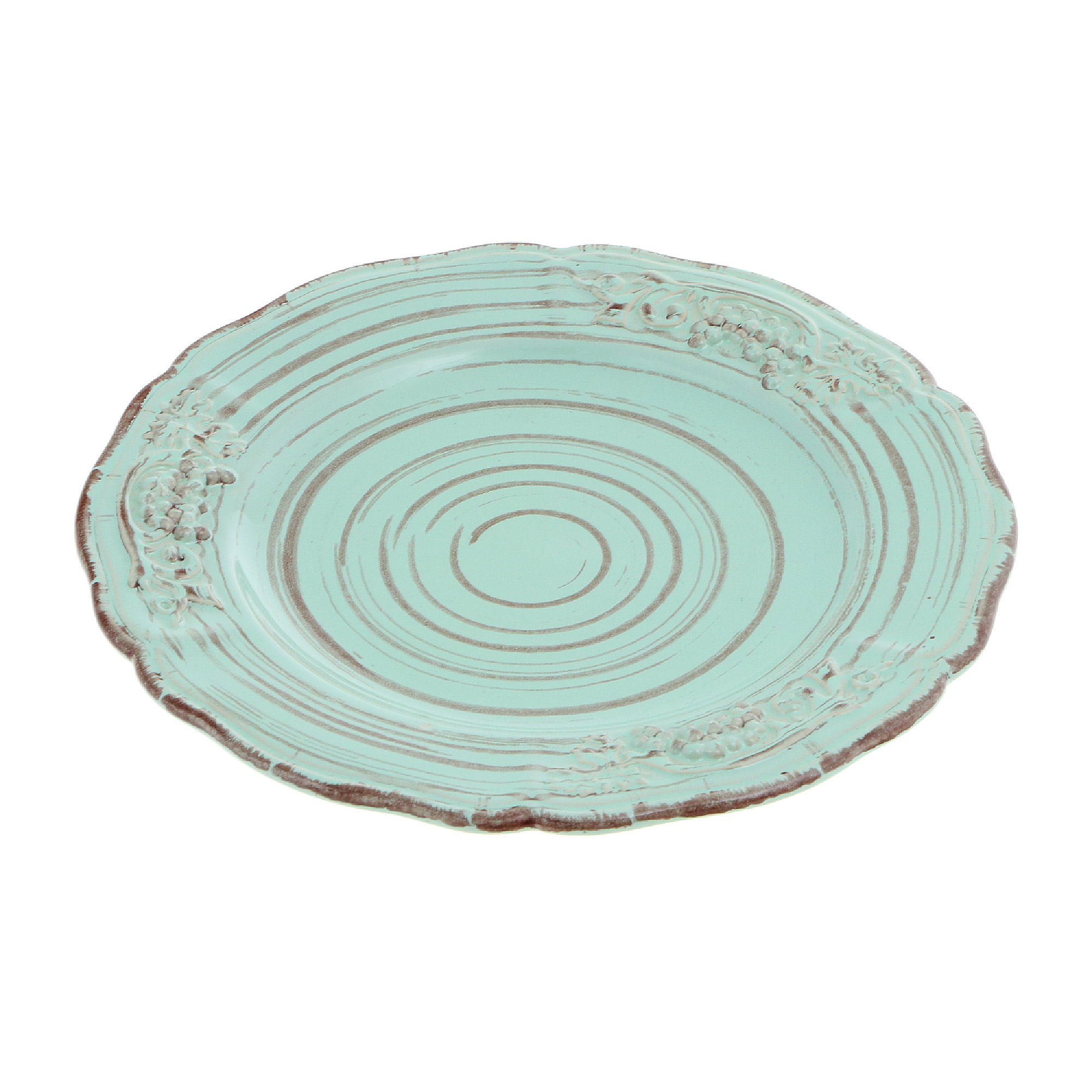 Тарелка "Барокко" Royal Stoneware 27 см светло-зелено-коричневая Royal Stoneware CKH-485002128021 - фото 3