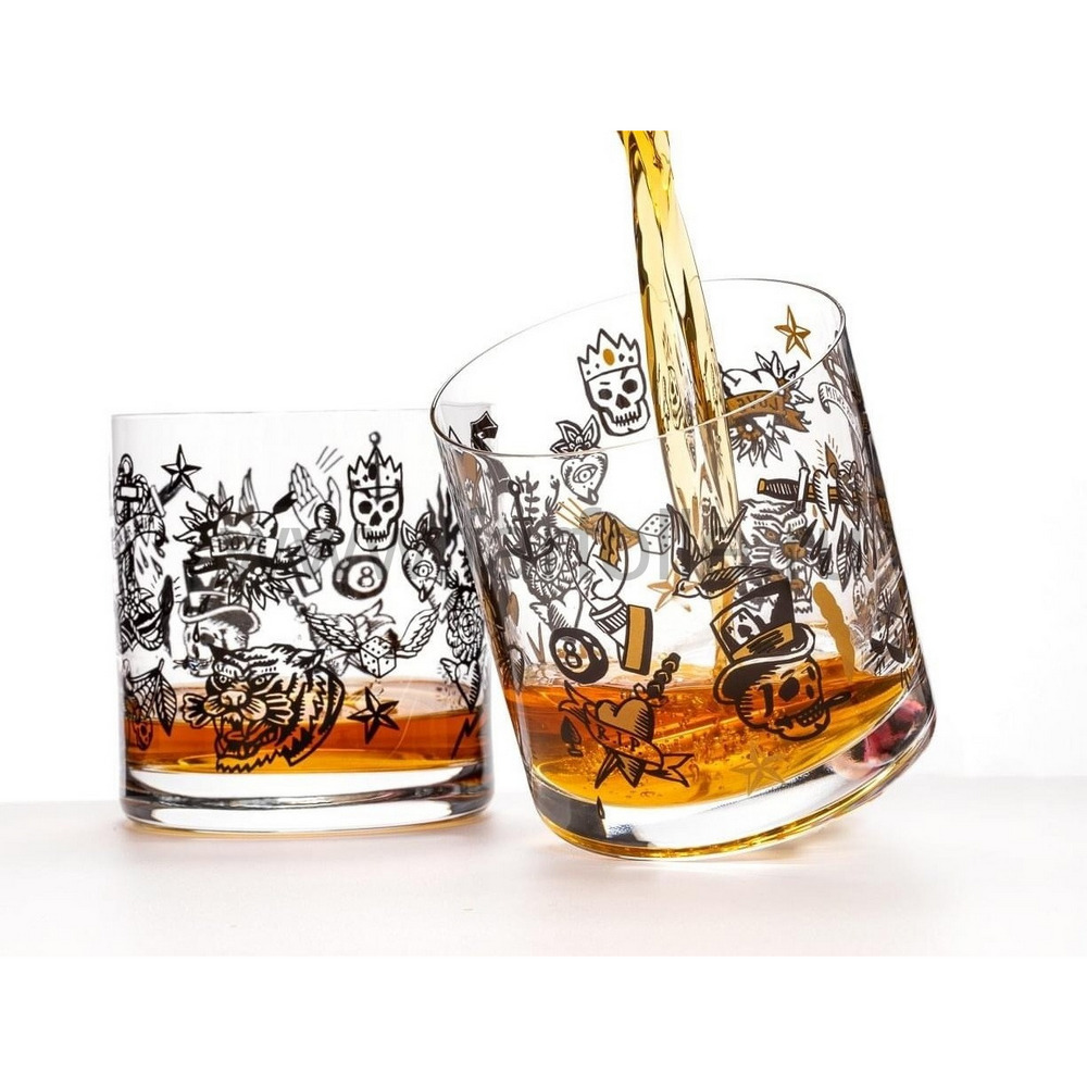 Набор стаканов для виски 410 Bohemia Crystal Барлайн 2 шт Bohemia Crystal DMH-25089/410/S1653 DMH-25089/410/S1653 - фото 3