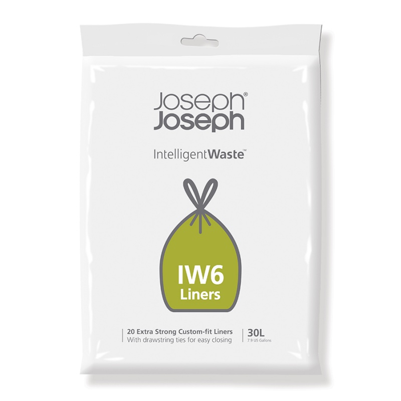 Пакеты для мусора Joseph Joseph iw6 30л экстра прочные 20 шт. Joseph Joseph CKH-30058 - фото 1