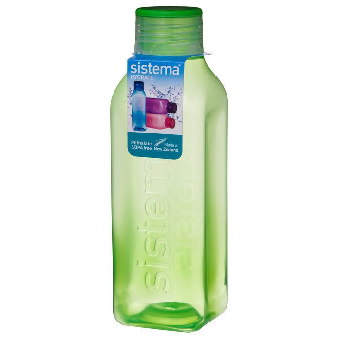 Бутылка квадратная 725 мл Sistema Hydrate зелёный Sistema DMH-880_ЗЕЛЕНЫЙ - фото 1