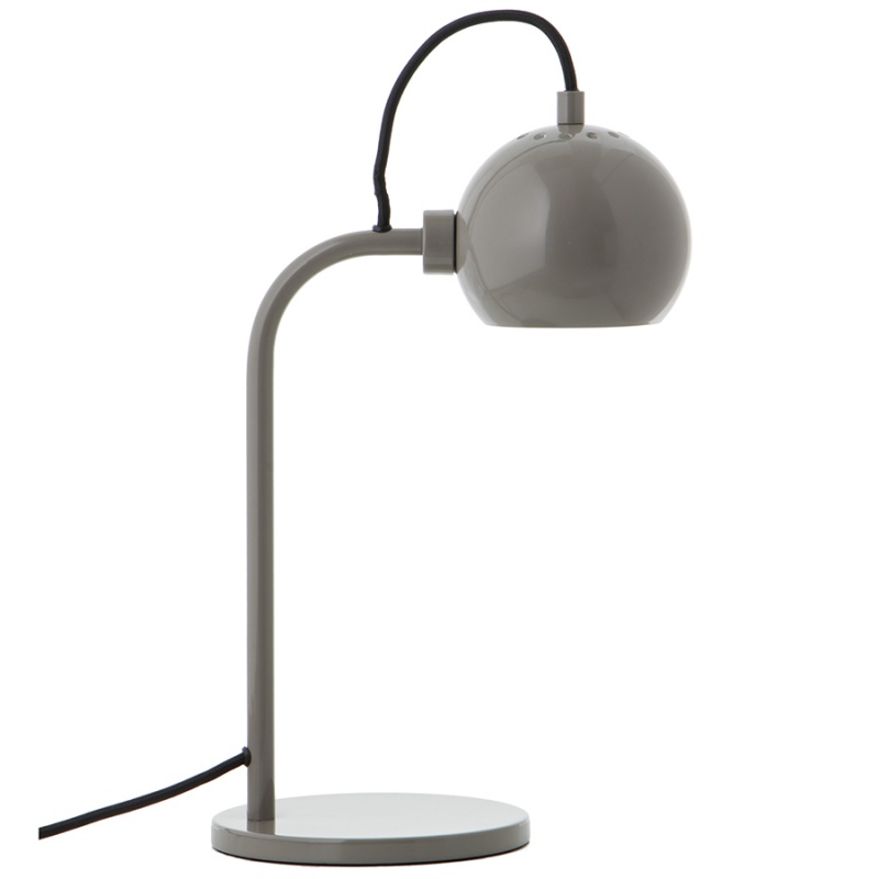 Лампа настольная 24 х 34 см Frandsen Ball тёмно-серый глянцевый Frandsen CKH-123421