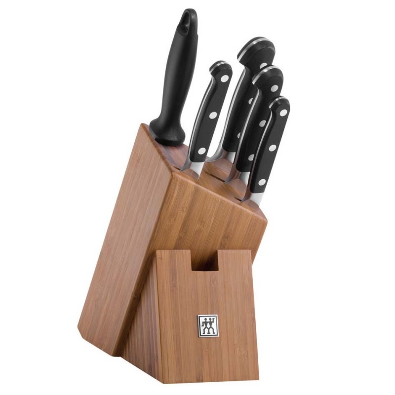 Набор ножей в подставке Zwilling Pro 6 предметов набор стейковый zwilling steak 12 предметов