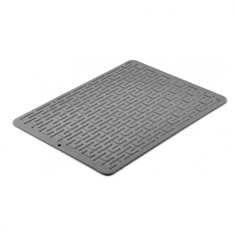 Силиконовый коврик для сушки посуды Walmer Handy серый коврик для сушки посуды доляна мрамор 50×40 см