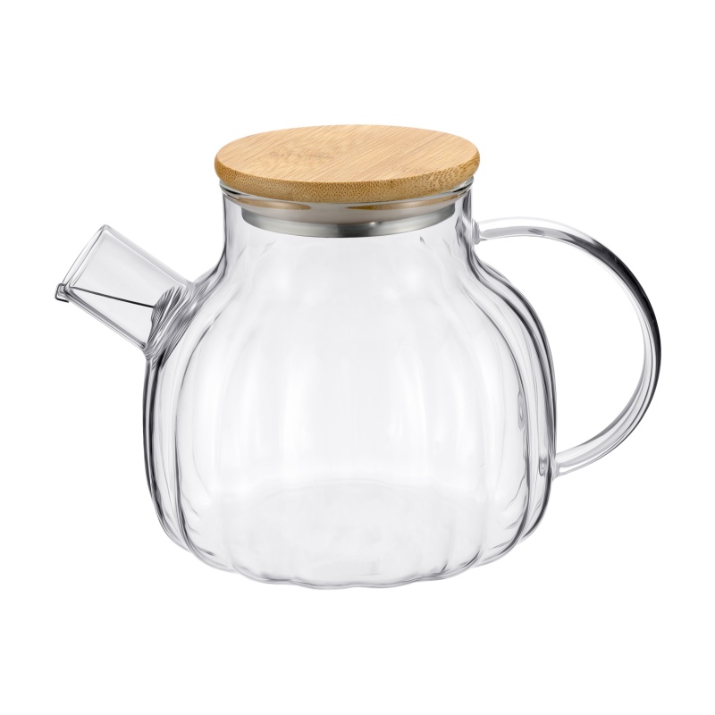 Чайник заварочный с ситечком и бамбуковой крышкой 1 л Regent inox Franco