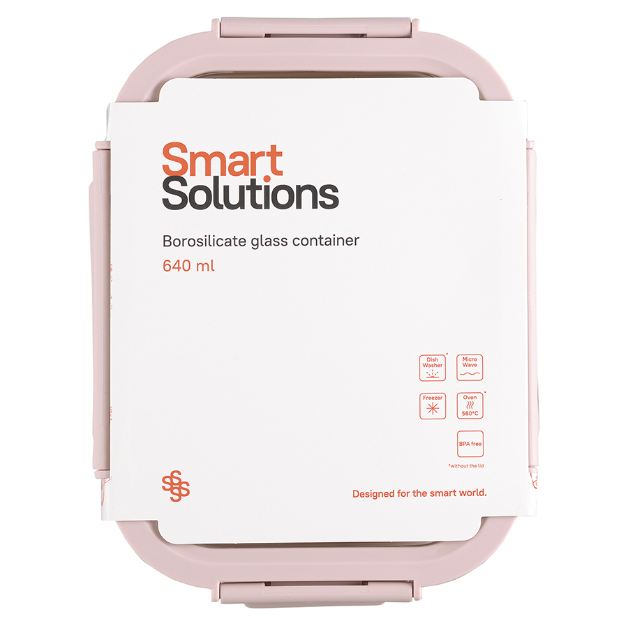 Контейнер для запекания, хранения и переноски продуктов в чехле smart solutions, 640 мл, розовый Smart Solutions DMH-ID640RC_5035C - фото 7