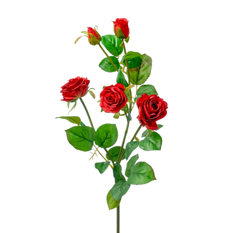 Искусственная кустовая роза 55 см MayBlummy красный искусственная кустовая роза 55 см mayblummy красный