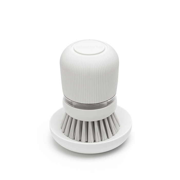 Щётка с дозатором моющего средства Brabantia Sink Side светло-серый подставка tescoma clean kit для моющего средства и губки микс