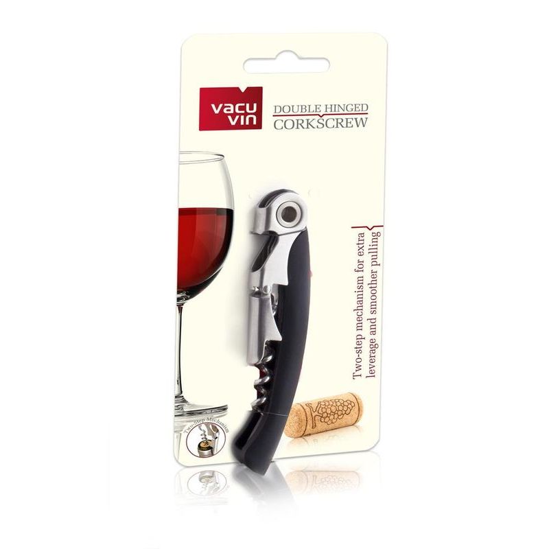 Штопор официанта двухшарнирный Vacu Vin штопор рычажный горизонтальный 19 см vacu vin