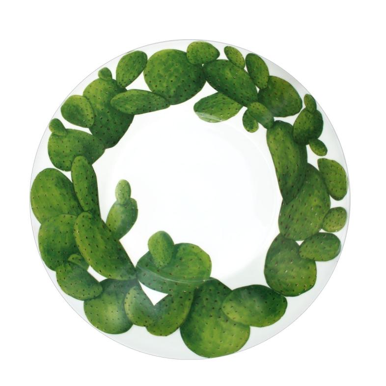 Тарелка суповая 24 см Taitu Cactus тарелка суповая керамика 20 см круглая verde daniks зеленая