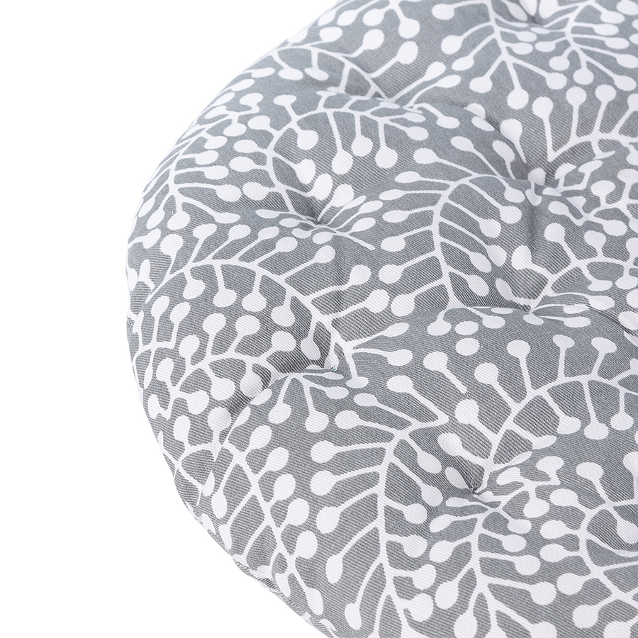 Подушка на стул круглая серого цвета с принтом Спелая Смородина из коллекции scandinavian touch, 40 Tkano CKH-TK22-CP0018 - фото 3