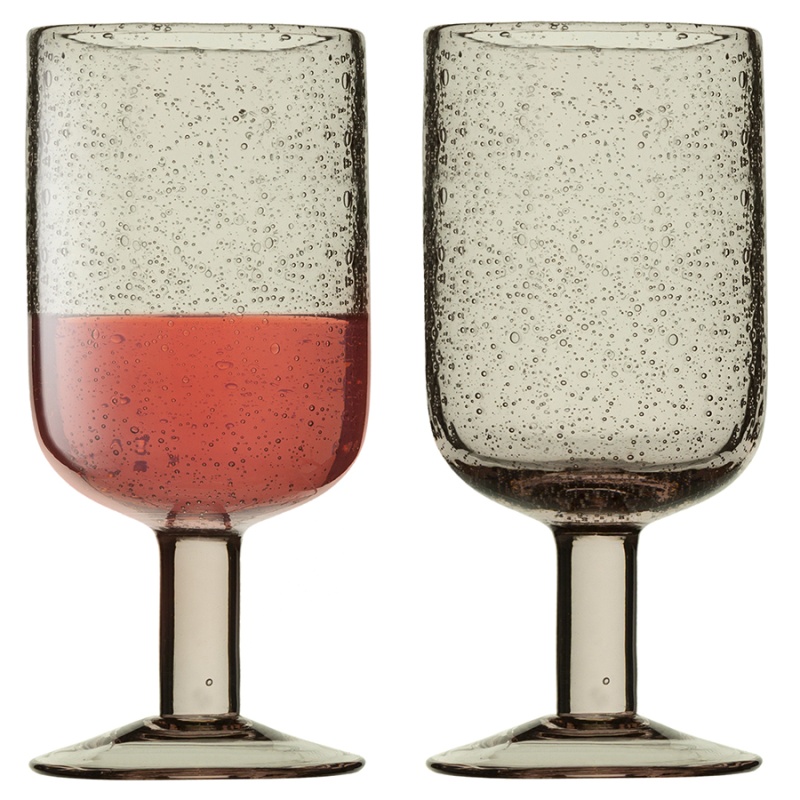 Набор бокалов для вина 410 мл Liberty Jones Flowi 2 шт розовый