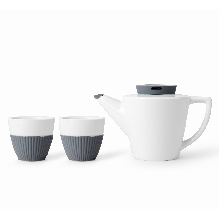 Чайный набор 3 предмета Viva Scandinavia Infusion белый-серый набор кухня свет звук в коробке холодильник чайный сервиз чай 66097 3