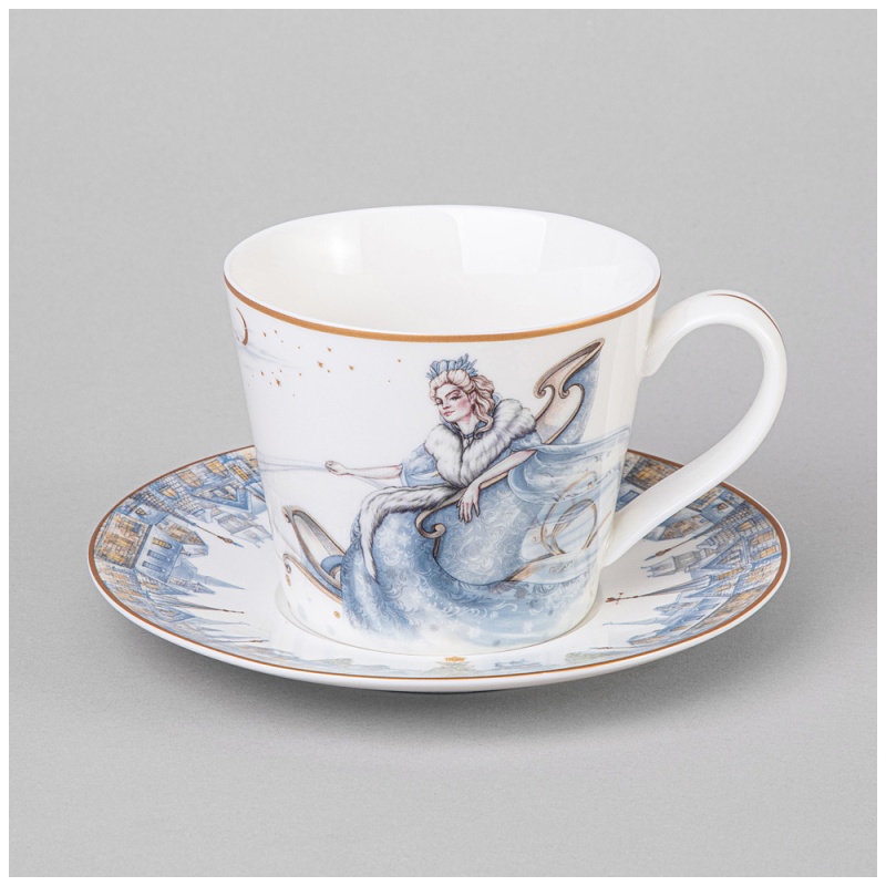 Пара чайная 300 мл Lefard Снежная королева белая 1490₽