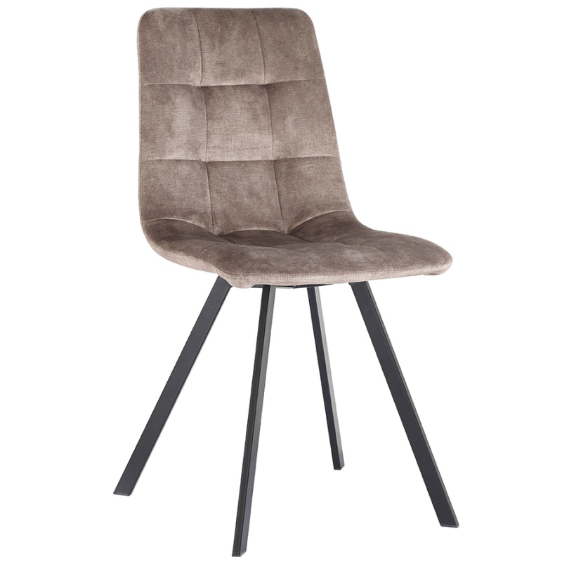 

Стул Bergenson Bjorn Chili серо-коричневый винтажный велюр