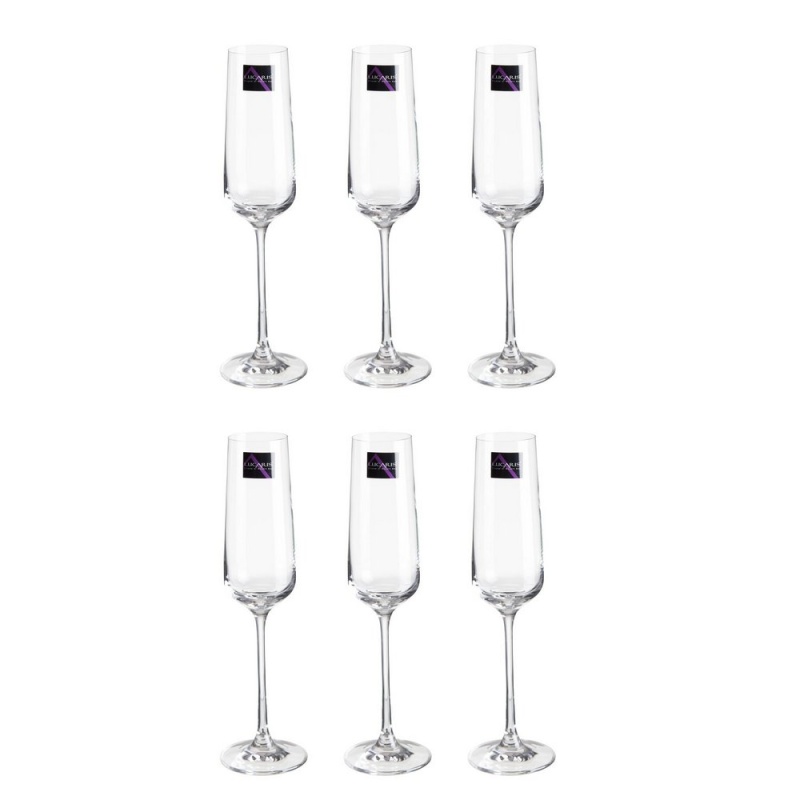 Набор бокалов для шампанского 270 мл Lucaris Hong Kong Hip 6 шт набор фужеров для шампанского 2 шт crystalite bohemia anser alizee