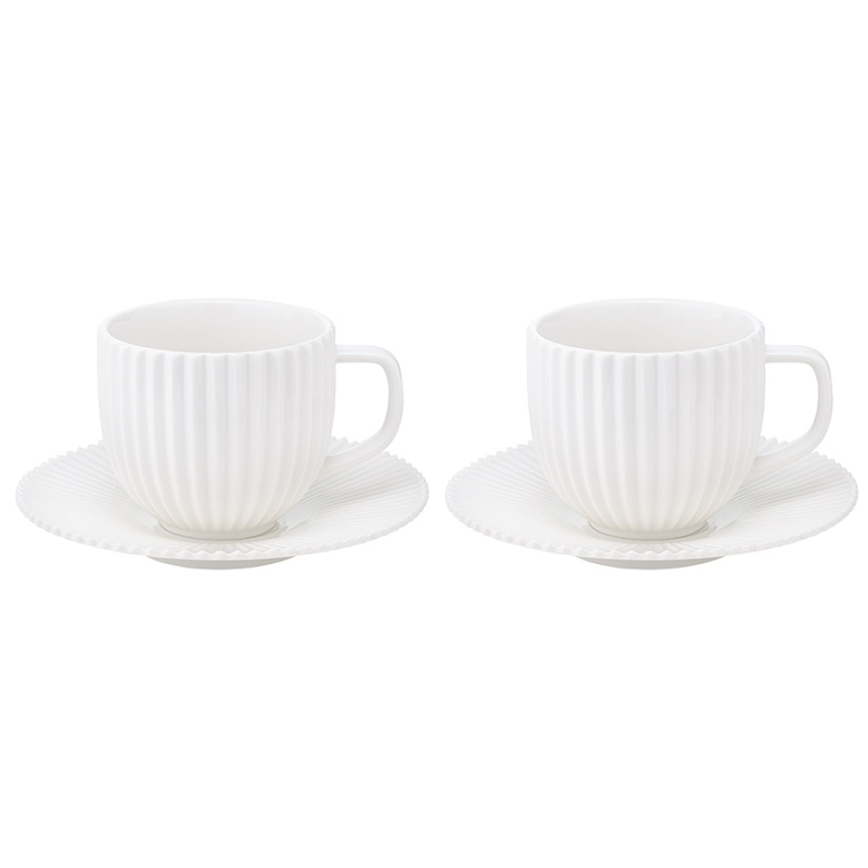 Набор чайных пар 250 мл Tkano Edge белый 2 шт 1592₽