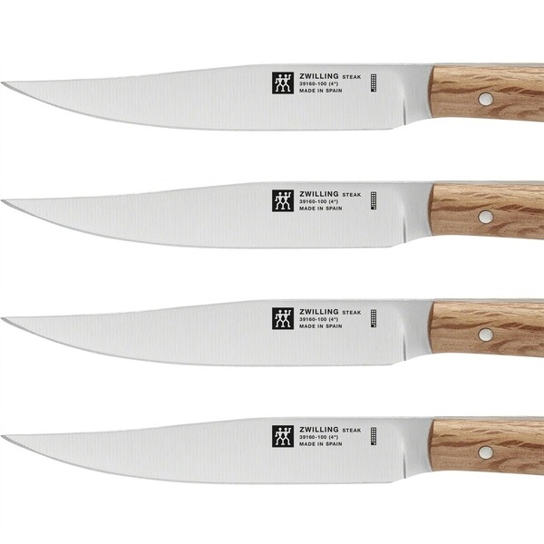 Набор стейковых ножей с рукояткой из дуба Zwilling 4 шт