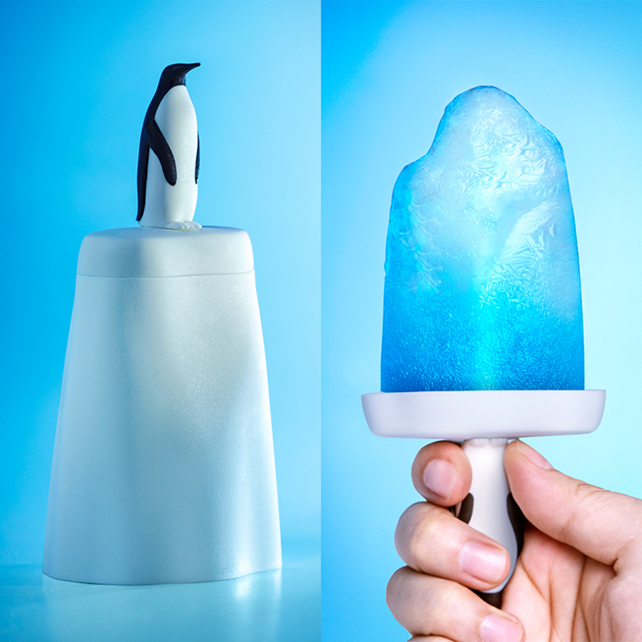 Форма для мороженого penguin on ice Qualy DMH-QL10190-WH - фото 3