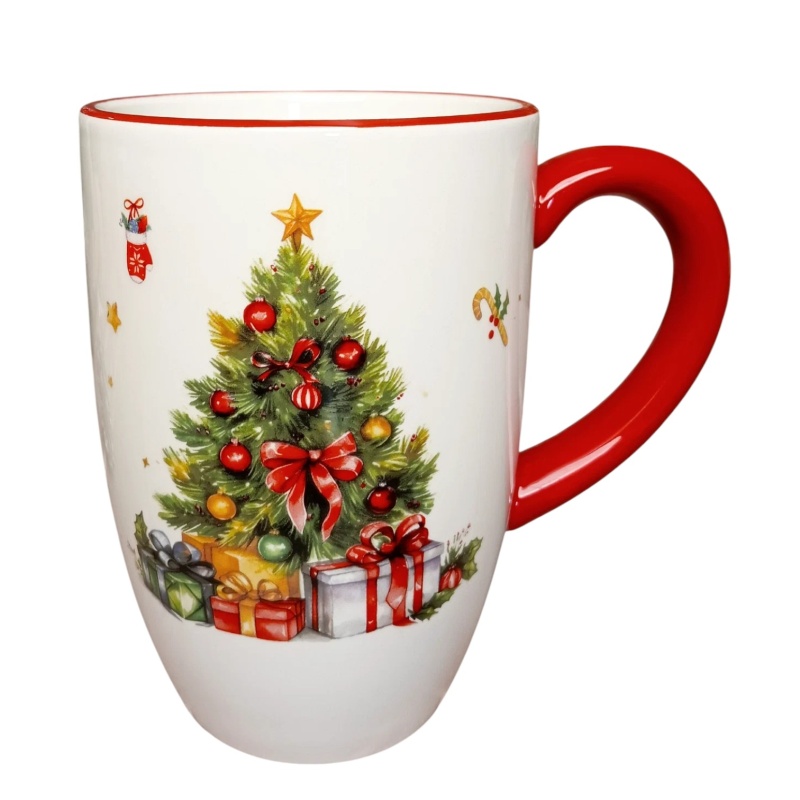 Кружка Елочка 480 мл красный 210₽