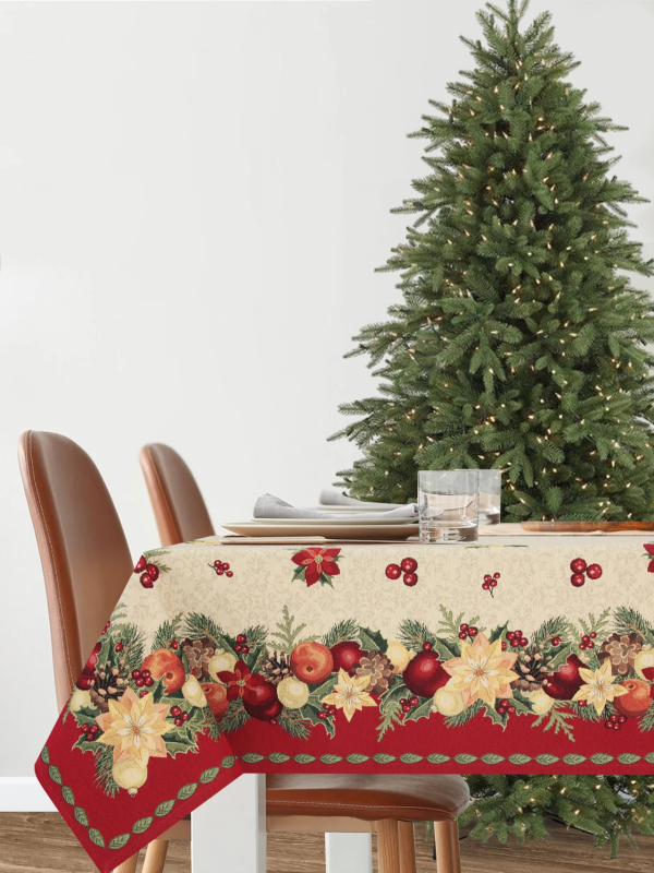 Скатерть 140 х 260 см Le Gobelin Рождественская звезда 7095₽