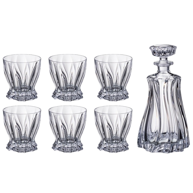 Набор для виски Aurum Crystal Plantica 7 предметов прозрачный набор для виски грация 7 предметов 1 л