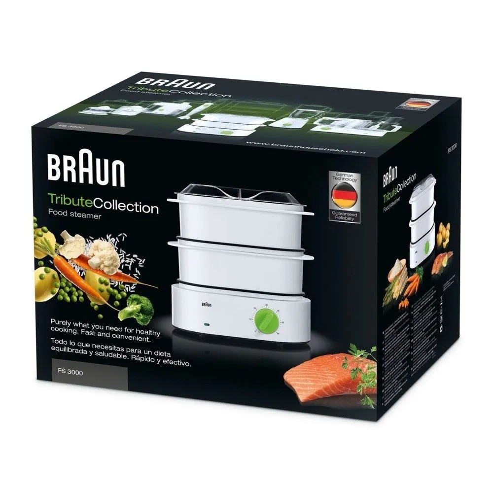 Пароварка Braun FS 3000WH белая