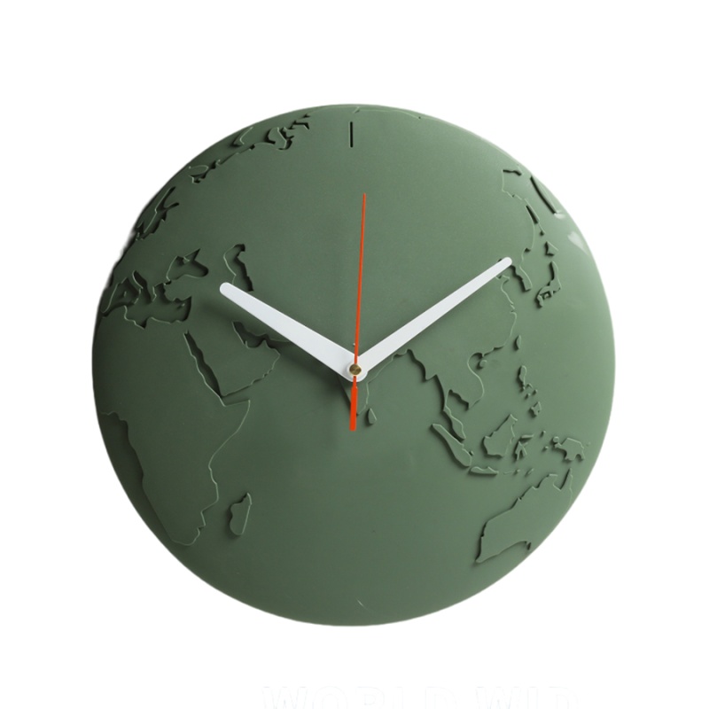 

Часы настенные Qualy World Wide Waste тёмно-зелёный