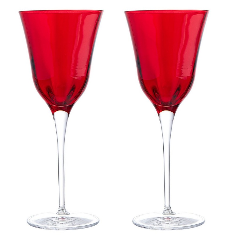 Набор бокалов для красного вина 300 мл Le Stelle Julia Optic 2 шт бокал для вина 450 мл стекло 6 шт bohemia tulipa optic cr450101to