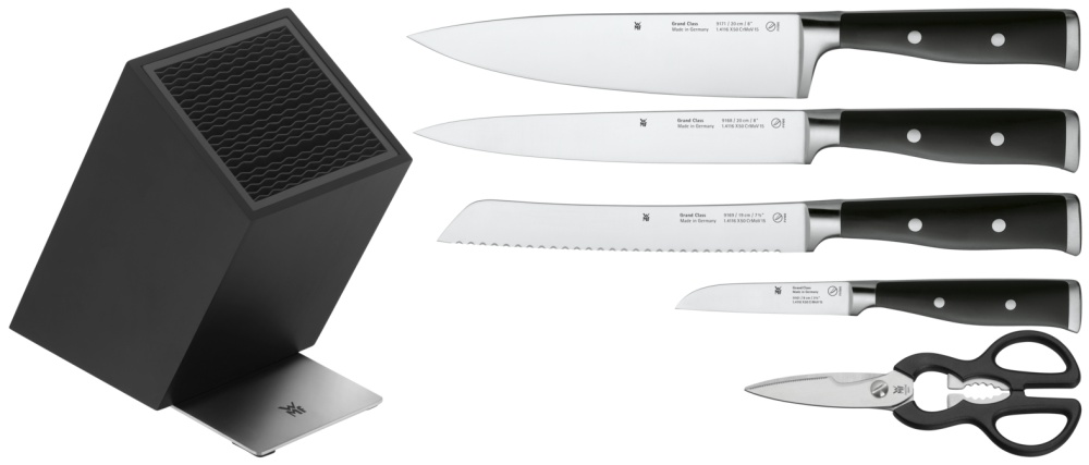 Набор ножей с блоком WMF Grand Class 6 предметов нож поварской 20 см wmf grand class