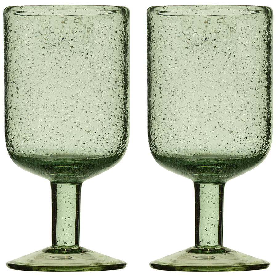 Набор бокалов для вина flowi, 410 мл, зеленые, 2 шт. Liberty Jones DMH-HM-LJ-FL-WGLS-G410-2 - фото 2