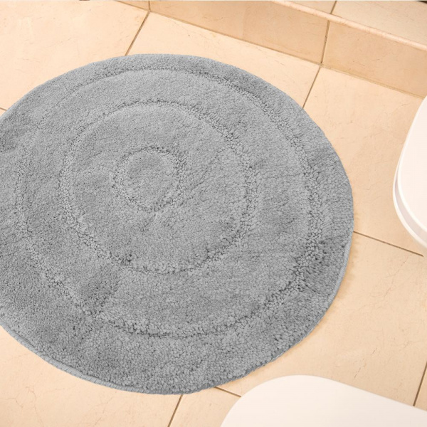 Коврик д/ванной круглый d=55 см Джулия серый