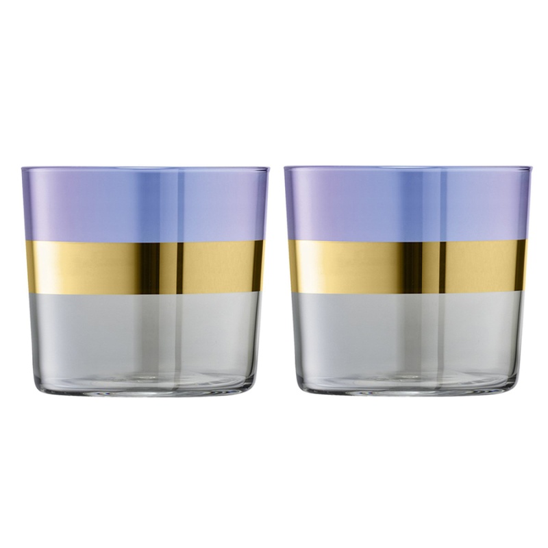 Набор стаканов LSA International Bangle фиолетовый 2 шт LSA International DMH-G060-09-197