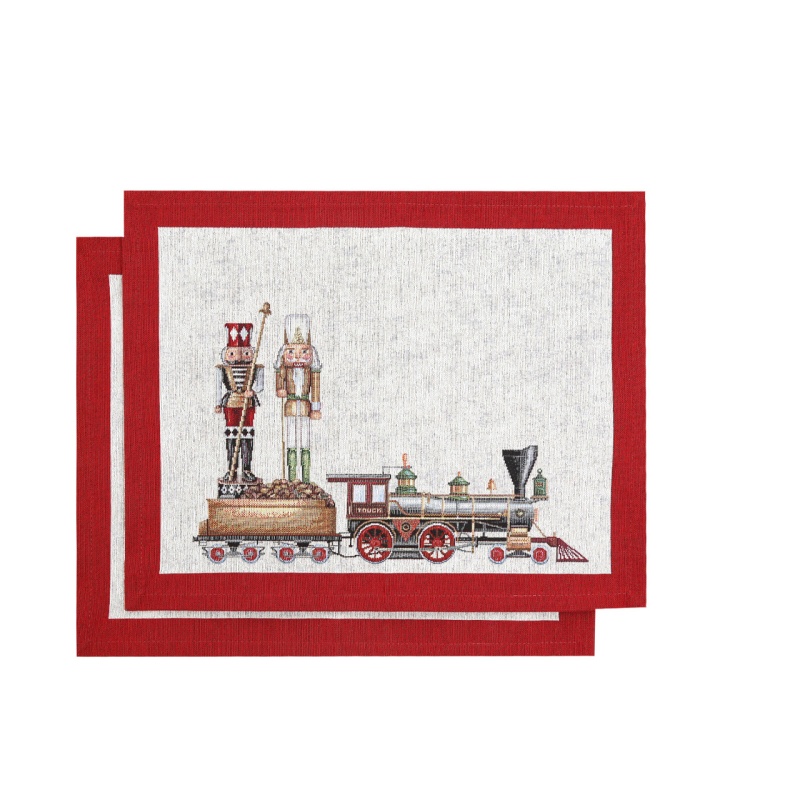 Салфетка 35 х 45 см Le Gobelin Щелкунчики красная 450₽
