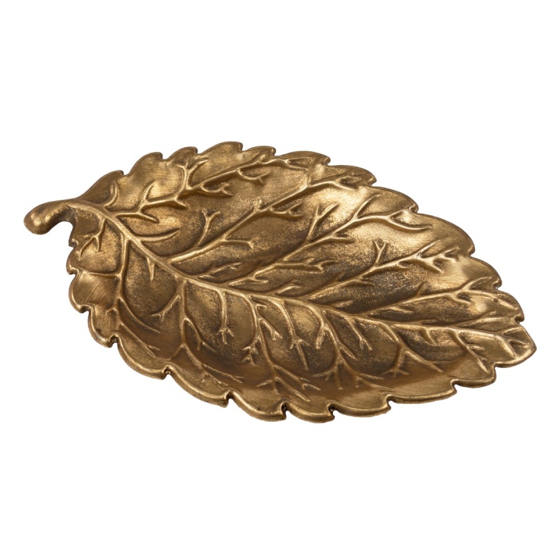 Блюдо Лист 23 х 135 х 25 см Азалия золотое 1590₽