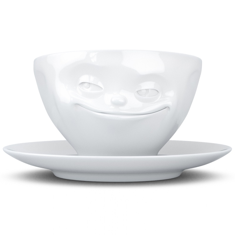 

Чайная пара tassen grinning, 200 мл, белая
