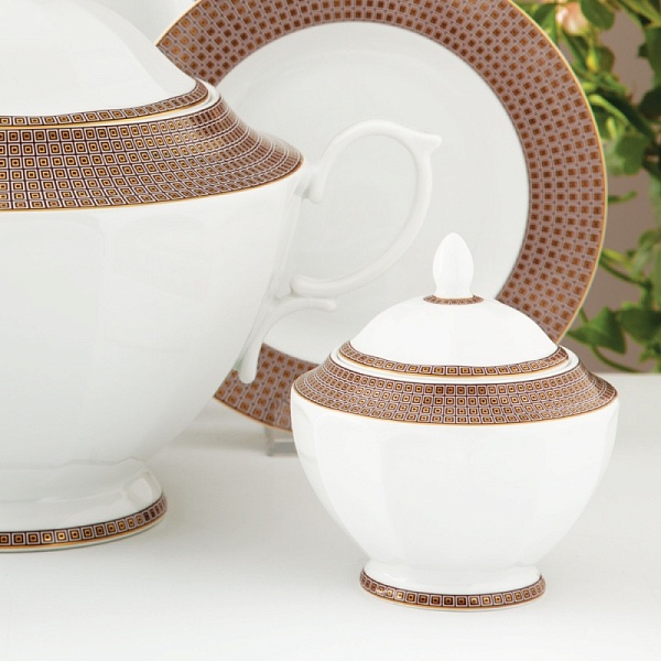 Сахарница с крышкой 358 мл Wallendorfer Soren Gold